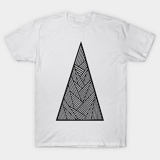 Black Triangle T-Shirt by ihavethisthingwithtriangles
